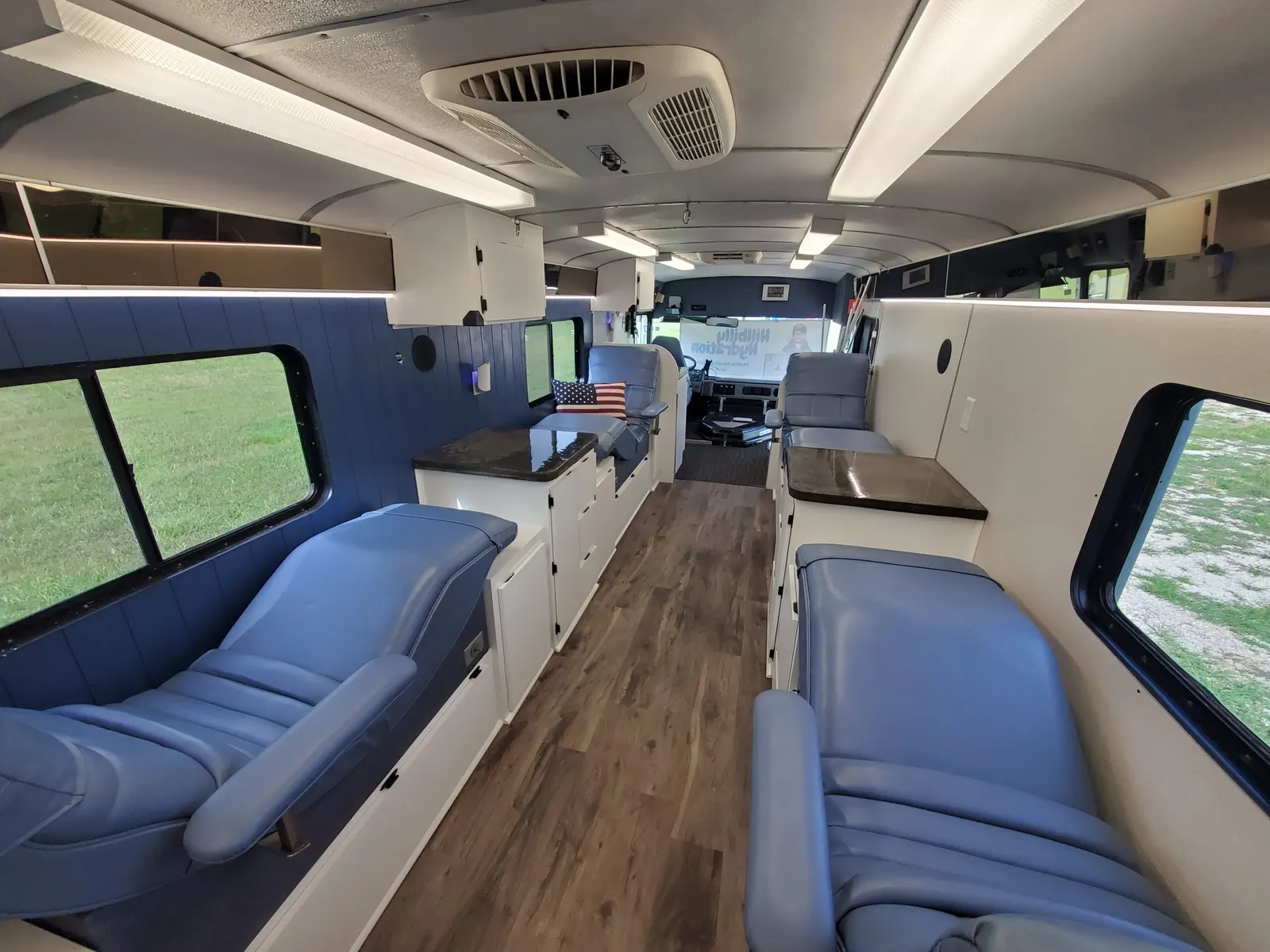 Hillbilly Hydration team and mobile clinic set up for a full-service visit
